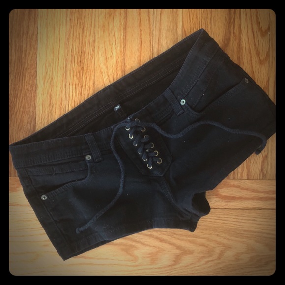 Carmar Pants - Carmar Lace-up Mini Shorts